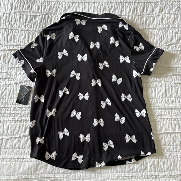 Kate Spade Women’s Black Bow Pajamas - Picture 3 of 7